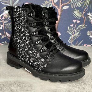 Sorel LENNOX™ Lace Cozy Booties Black Winter Ankle Boots NEW